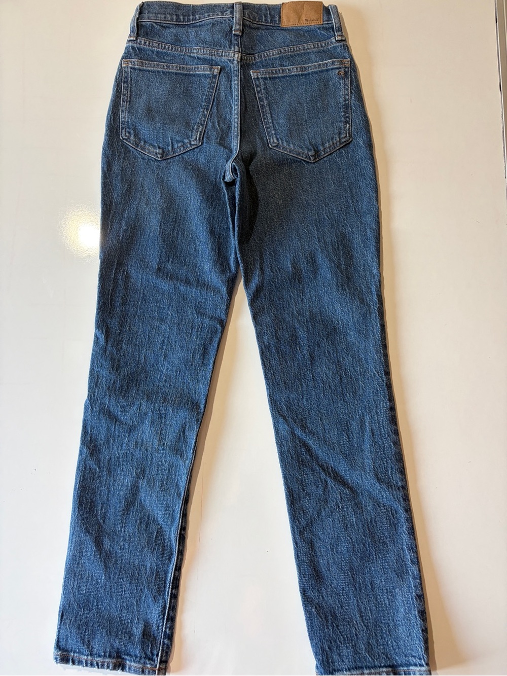 Madewell perfect vintage jeans medium wash denim women’s 24 waist 28 inseam - Picture 7 of 8